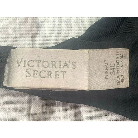 Victoria's Secret Womans Black Push Up Bra Padded Underwire Size 34C - Picture 5 of 5